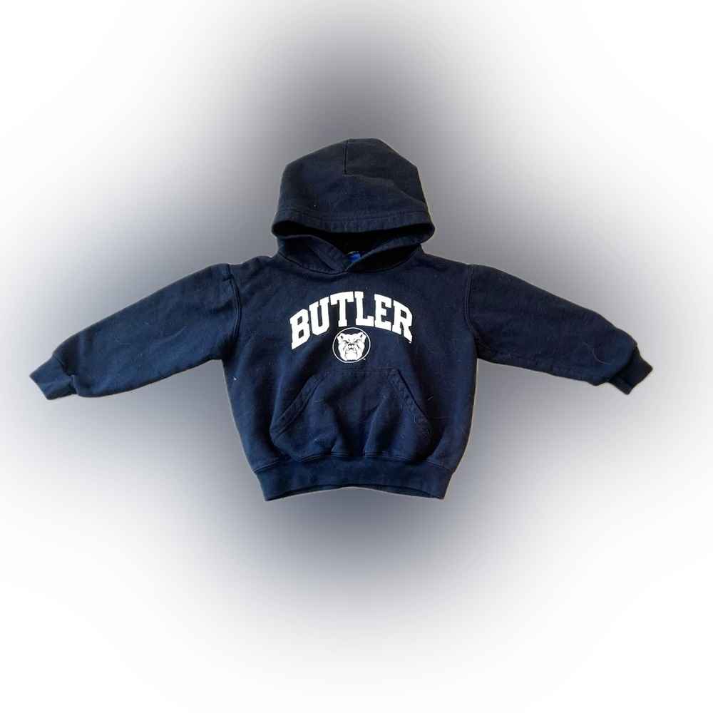 Butler Bulldogs Sz XS Kids Champion Navy Hoodie Sweatshirt Basketball University